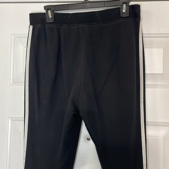 PAM & GELA Side Stripe Distressed Drawstring Elastic Stretch Track Pant Leggings - Picture 9 of 14